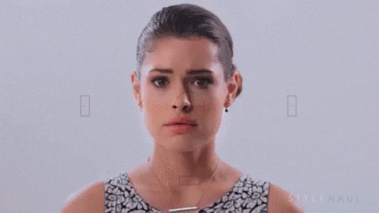 Awkward Smile GIF by StyleHaul Find Share on GIPHY