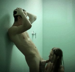 On her knees in the shower Porn Pic EPORNER
